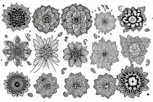 mandala florale tattoo idea