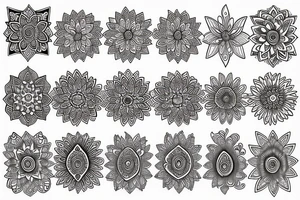 mandala florale tattoo idea