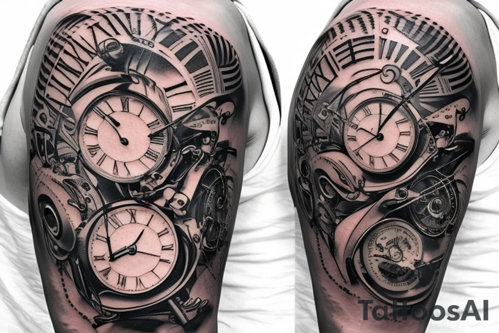 Clock 
aero bike
bike chain
map tattoo idea