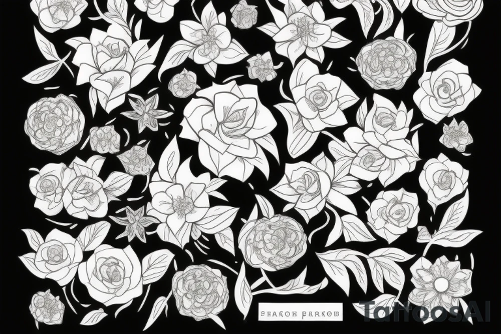 composition florale sur bras complet tattoo idea composition florale sur bras complet tattoo idea