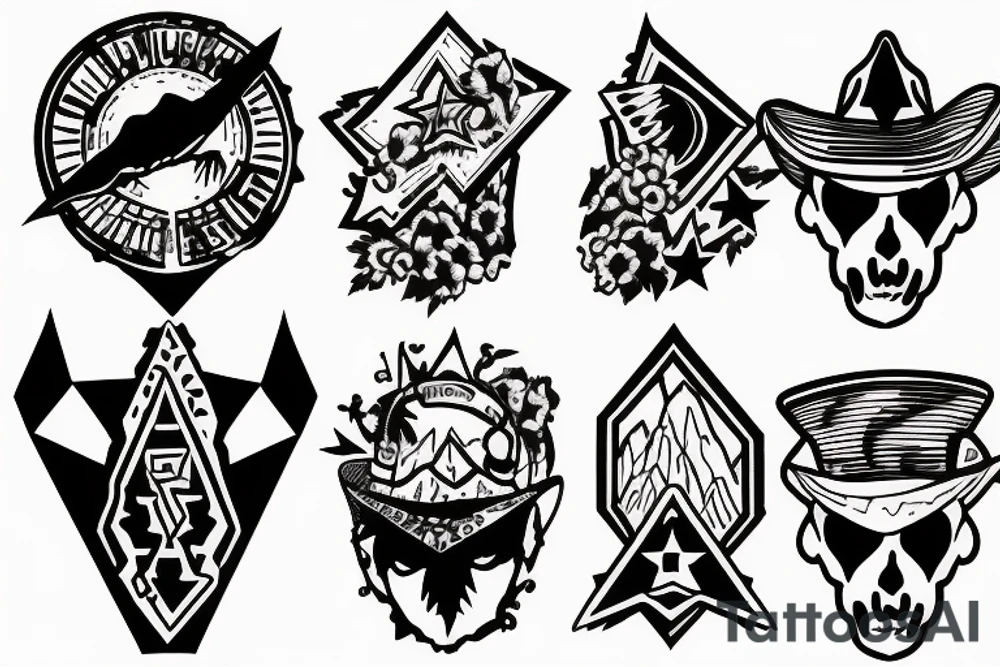 forearm ideas. mountains and cowboys tattoo idea