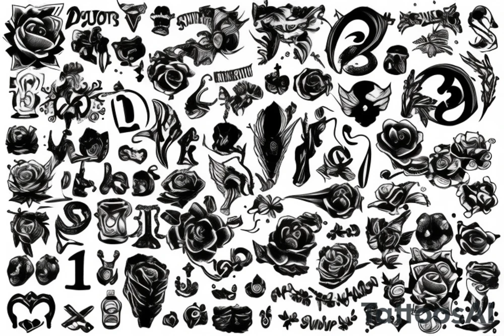 Number 8 tattoo idea