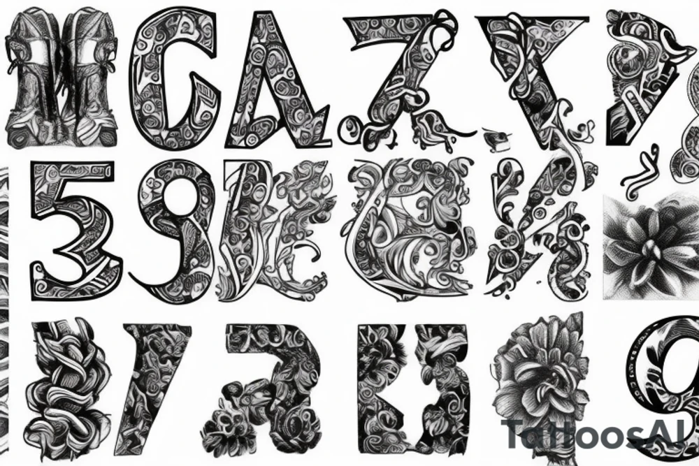 Number 8 tattoo idea