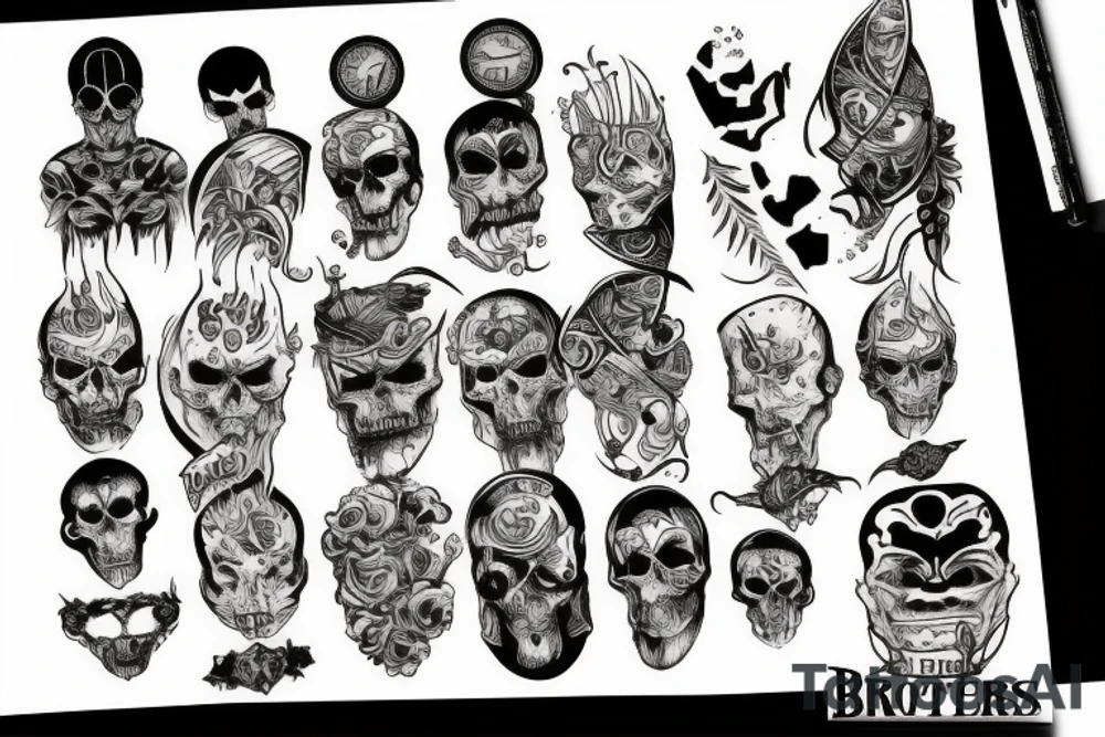 8 brothers tattoo idea