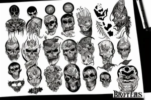 8 brothers tattoo idea