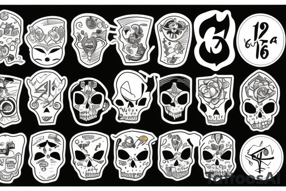 Number eight tattoo idea