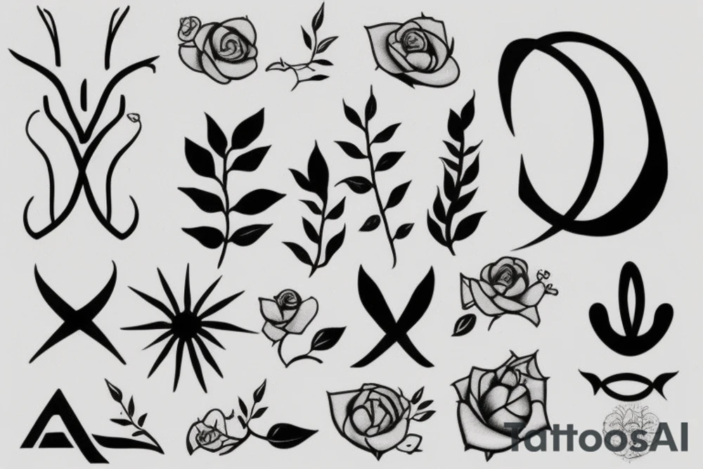 Number eight very minimalistic tattoo idea