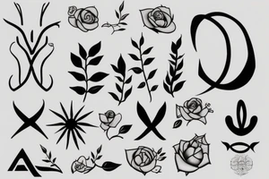 Number eight very minimalistic tattoo idea