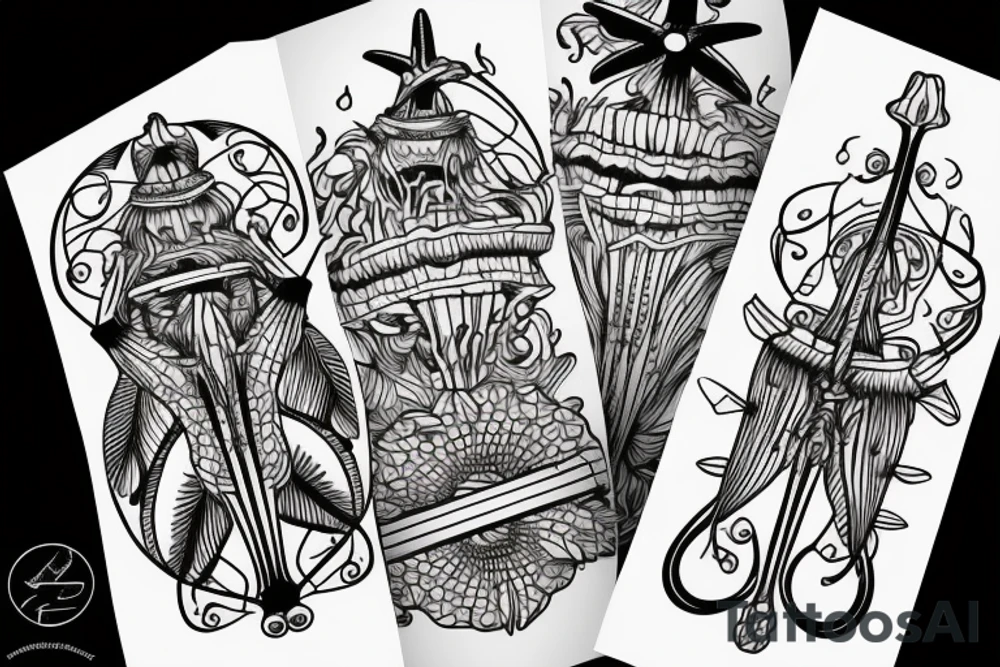 Beach rackets tattoo idea