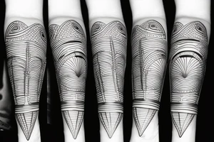 Beach rackets tattoo idea