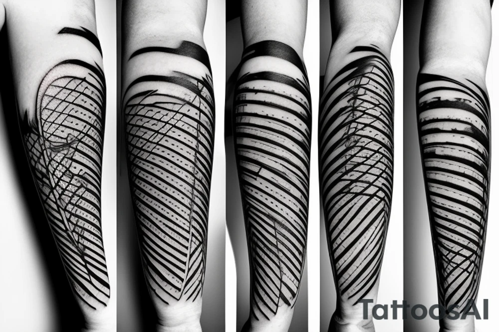 Beach Tennis rackets tattoo idea