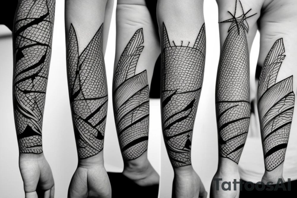 Beach Tennis rackets tattoo idea