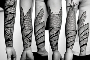 Beach Tennis rackets tattoo idea
