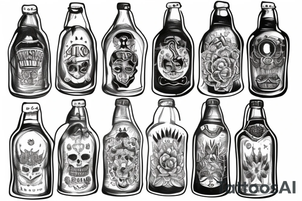 Corona bottle tattoo idea