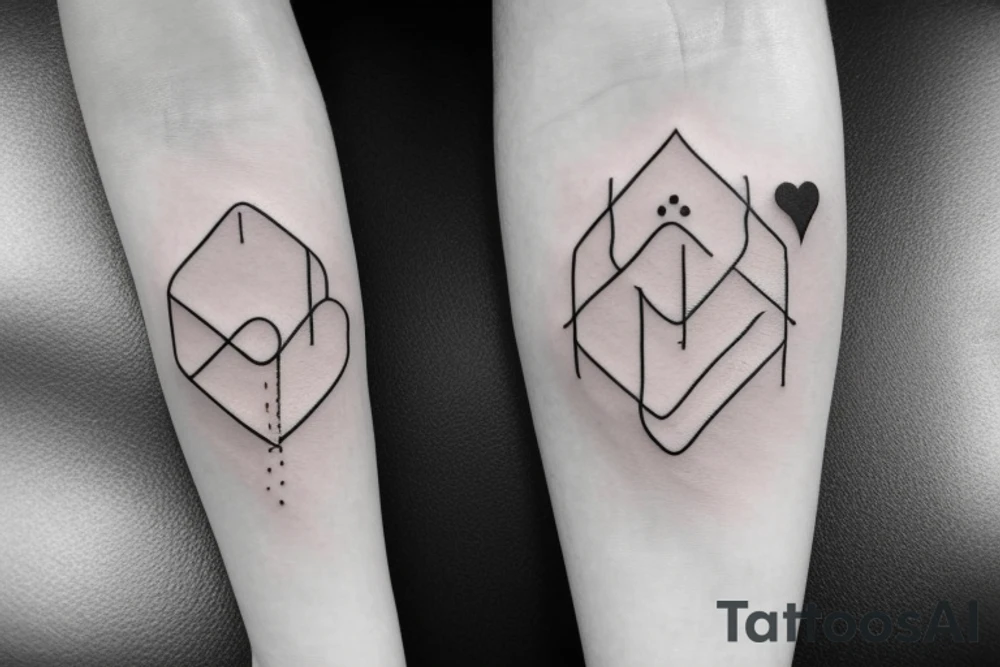 A small wave tattoo, representing the ups and downs of life and how you weather them together. tattoo idea