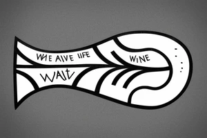 A small wave tattoo, representing the ups and downs of life and how you weather them together. tattoo idea
