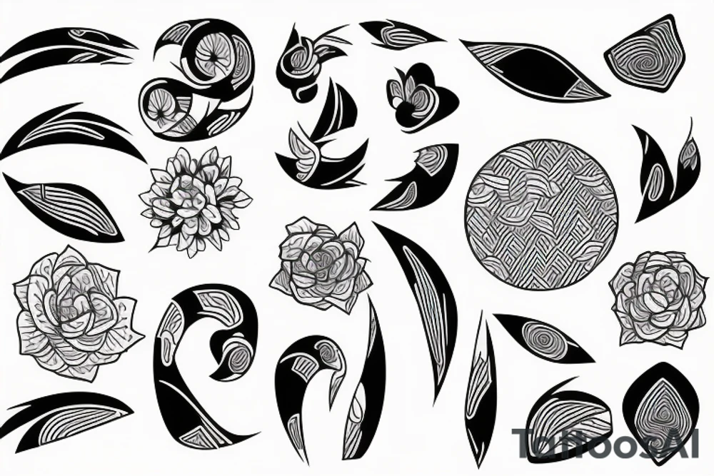 8 small lines tattoo idea