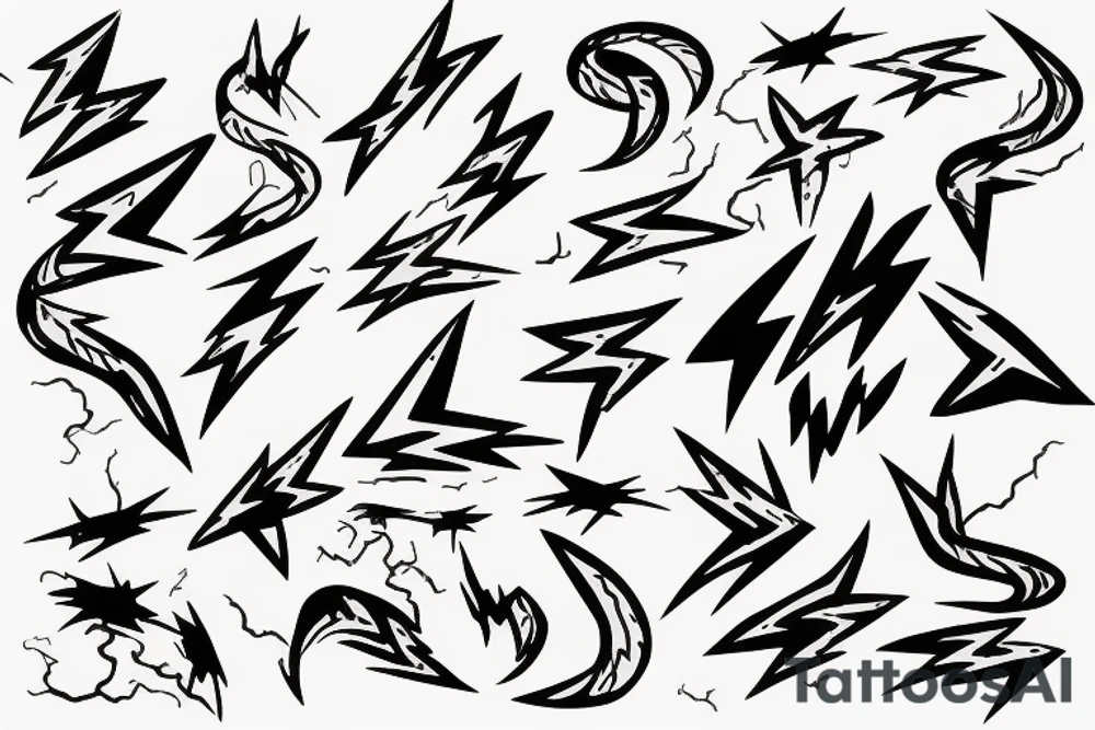 lightning tattoo idea
