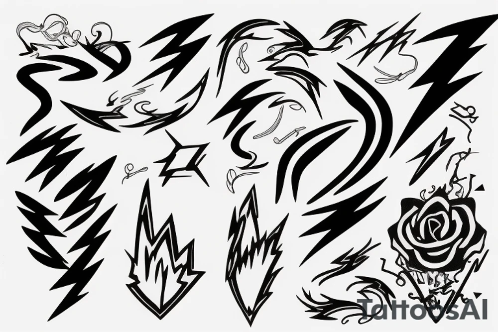 lightning tattoo idea