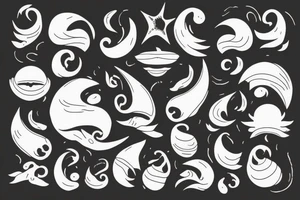 wave in the ocean tattoo idea