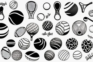 Tennisball tattoo idea