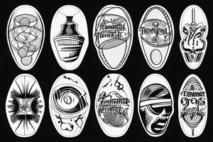 Tennisball racket tattoo idea