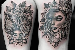 book tattoo based off the novels by Sarah J Maas tattoo idea