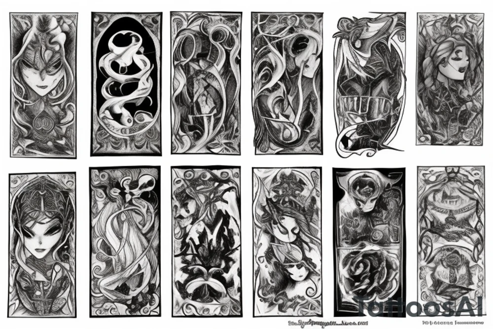 book tattoo based off the novels by Sarah J Maas tattoo idea