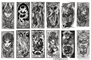 book tattoo based off the novels by Sarah J Maas tattoo idea