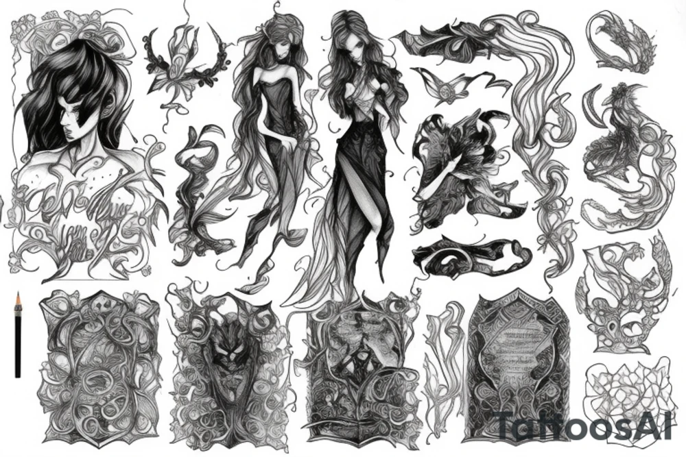 book stack, fae, ACOTAR, TOG, tattoo idea