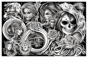 fantasy books tattoo idea