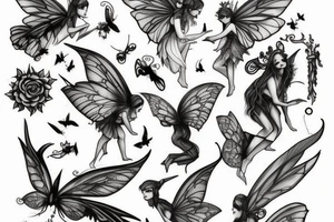faeries, books tattoo idea