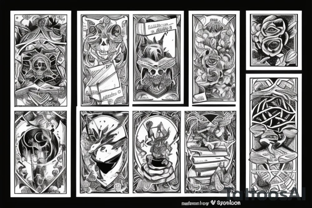 book stack, magic tattoo idea