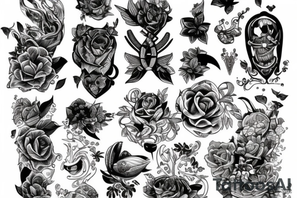 Цветы ликорис tattoo idea