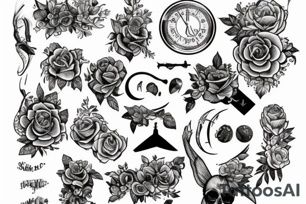 Цветы ликорис tattoo idea