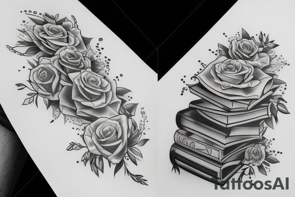 bookish tattoo idea