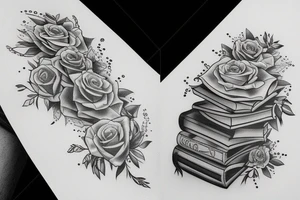 bookish tattoo idea