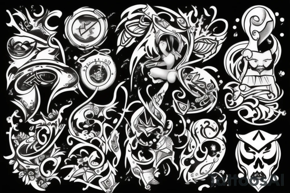Рукав tattoo idea