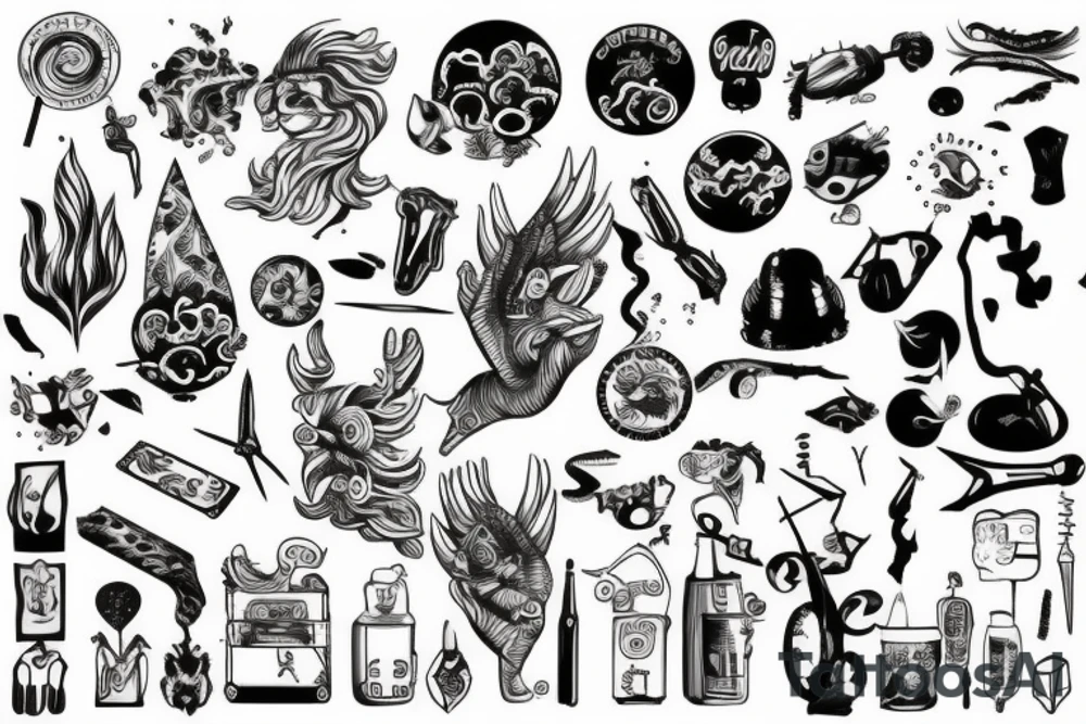 Рукав цветы tattoo idea