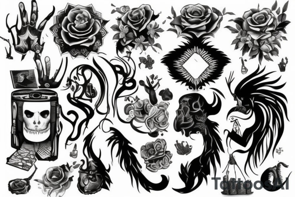 Рукав цветы tattoo idea