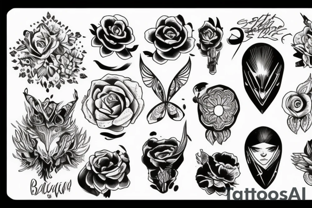 Беды цветы tattoo idea