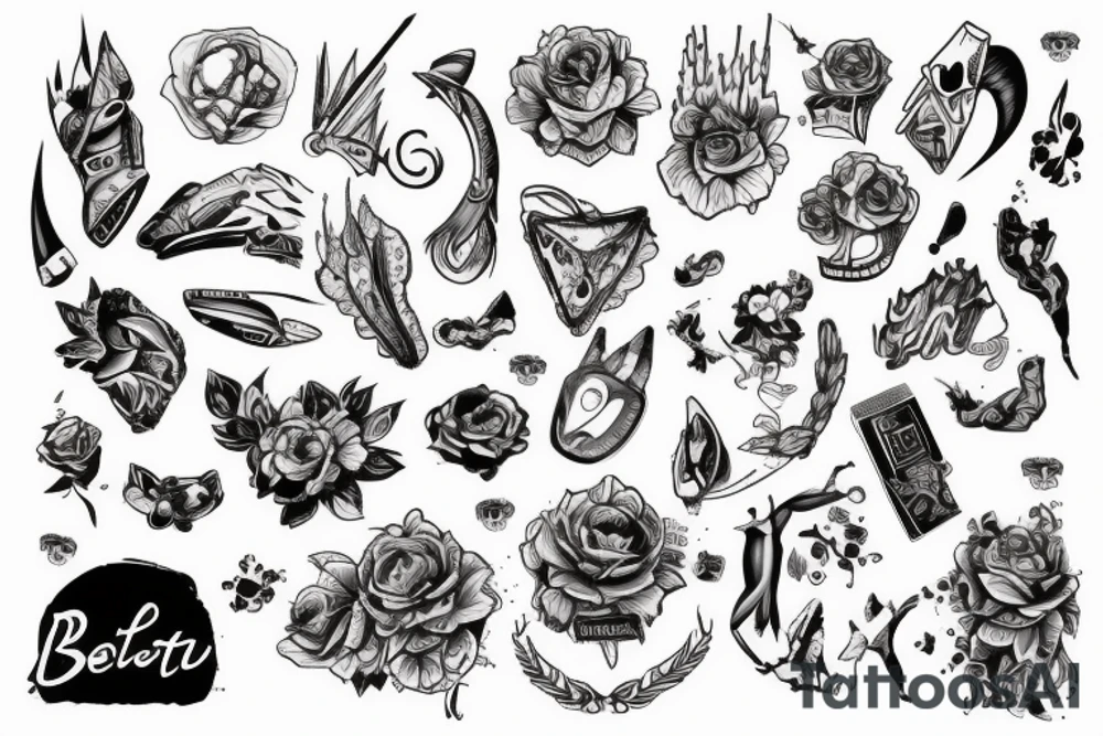 Беды цветы tattoo idea