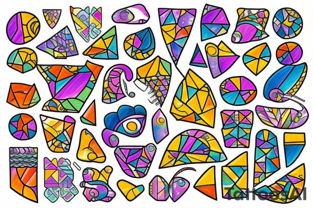 Mosaic tattoo idea