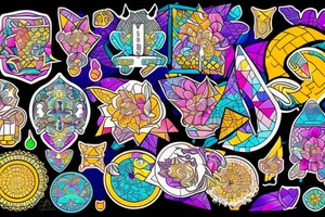 Mosaic tattoo idea