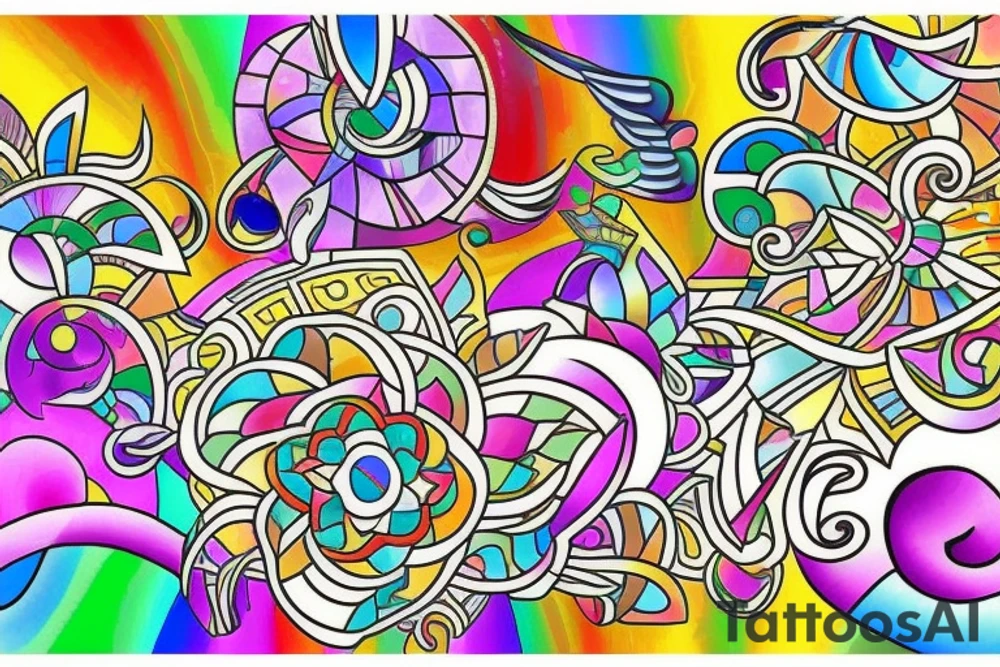Mosaic tattoo idea