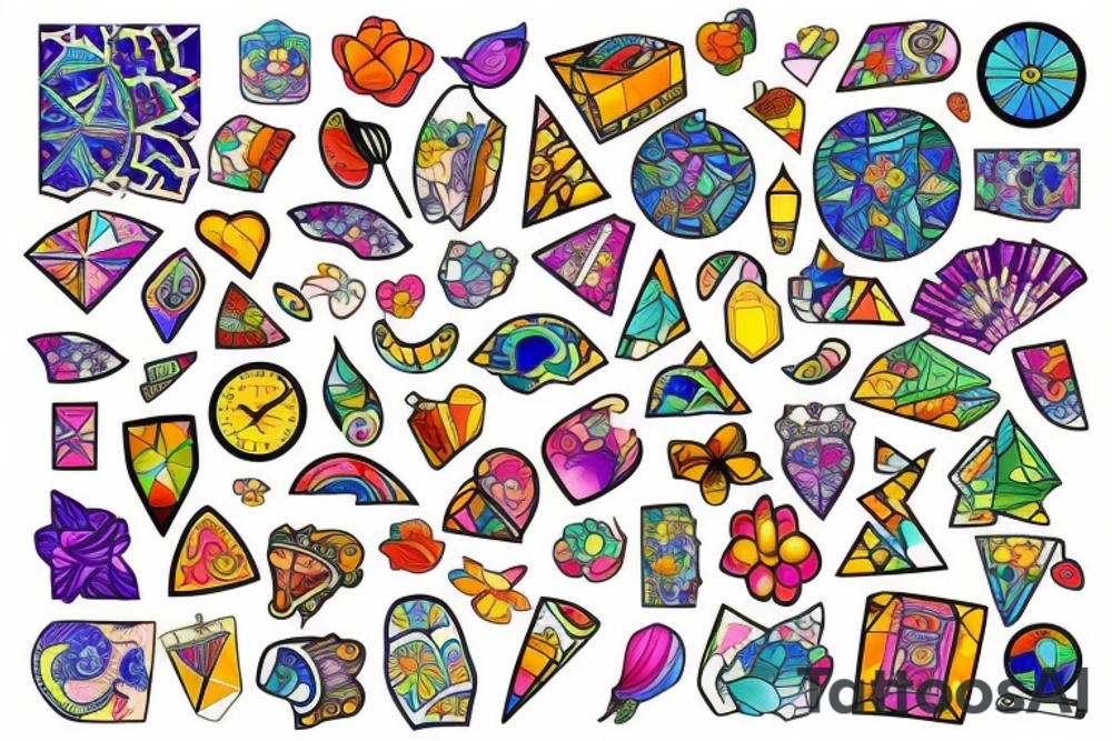 Mosaic tattoo idea