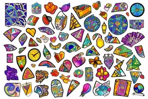 Mosaic tattoo idea