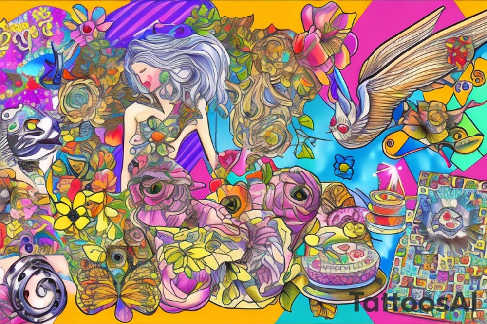 Mosaic tattoo idea