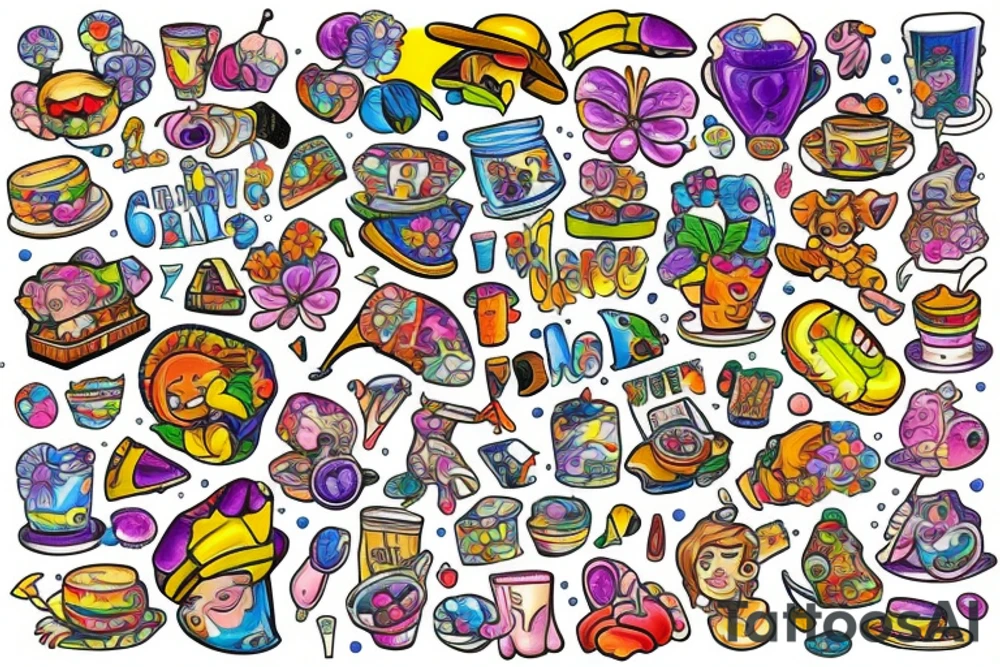 Mosaic tattoo idea
