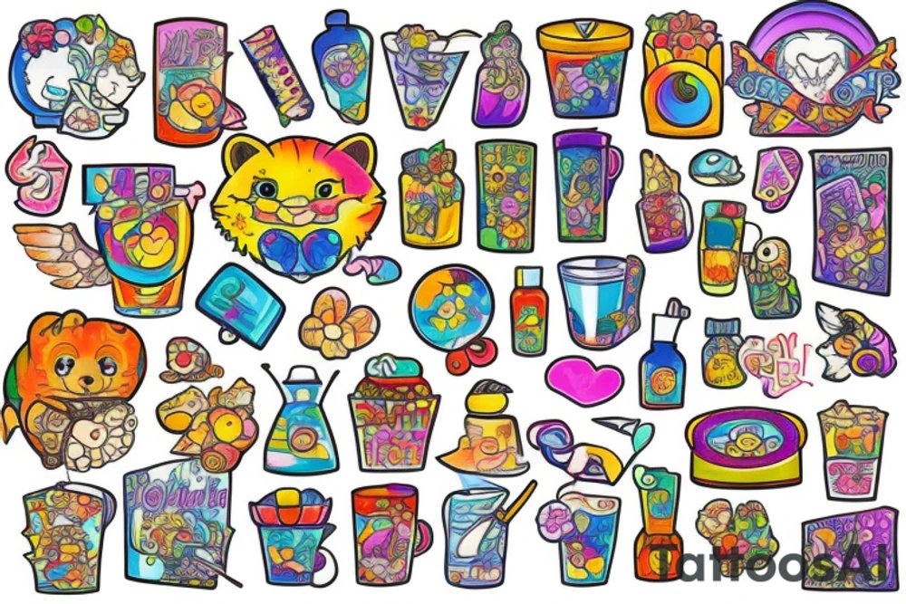 Mosaic tattoo idea